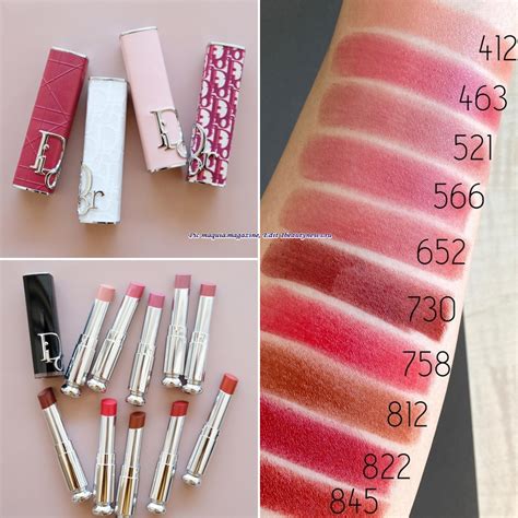 dior addict lipstick swatch puriy|Dior Addict lipstick shades.